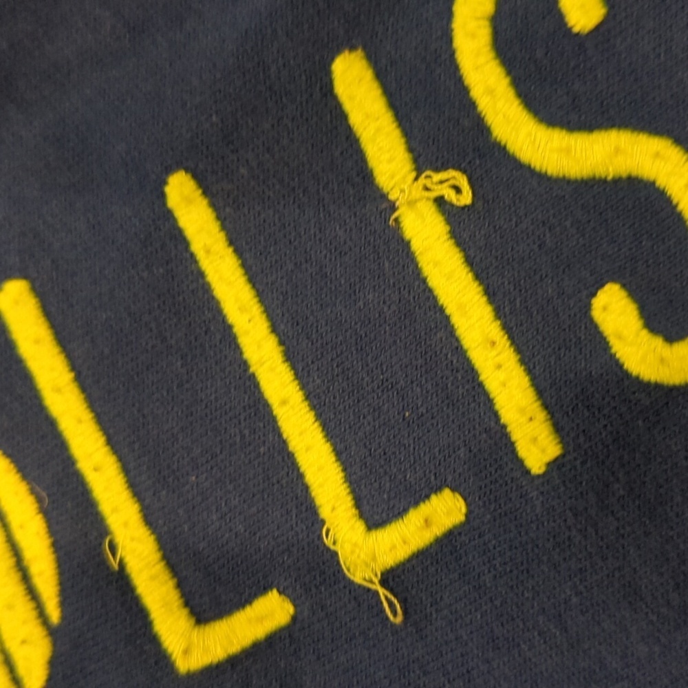 Y2k Hollister Spellout Straight Pants Blue 2000's Depop Low Rise Lounge Comfy - Picture 4 of 11